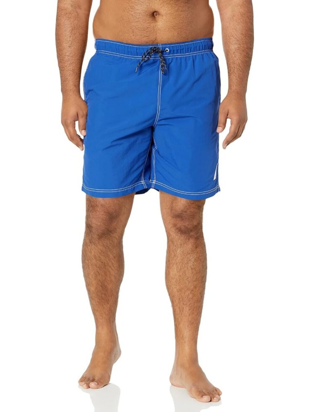 Men's Quick Dry Classic Logo Swim Trunks - Solid Color Beach Shorts
